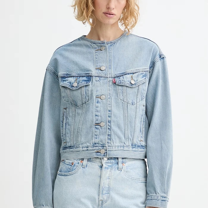 Дънково яке Levi's COLLARLESS SHRUNKEN 90S