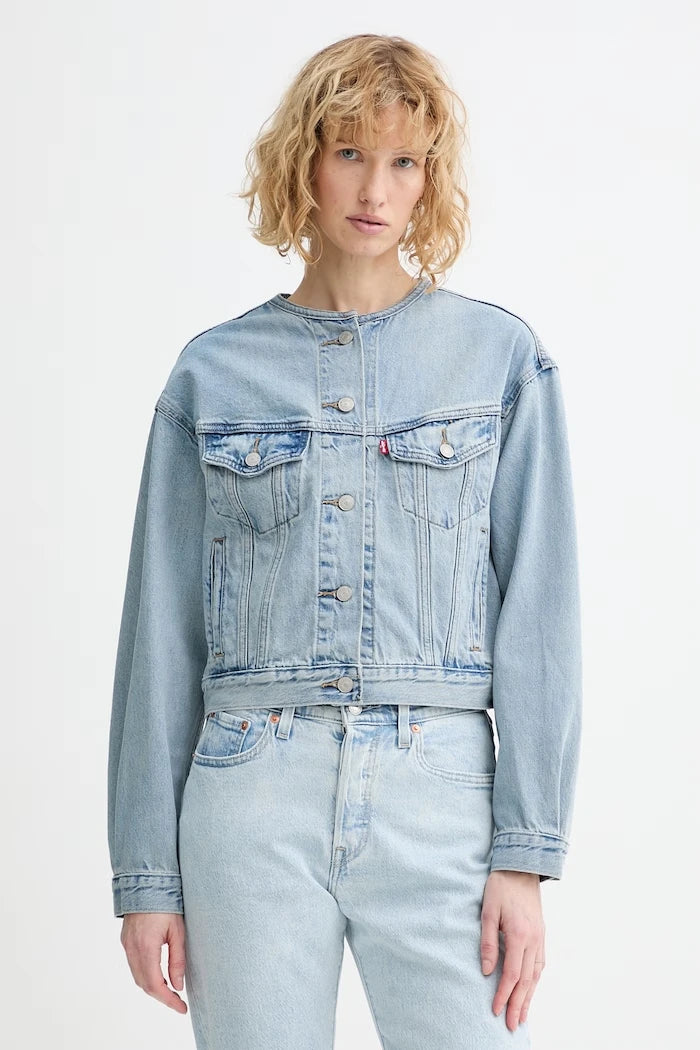 Дънково яке Levi's COLLARLESS SHRUNKEN 90S