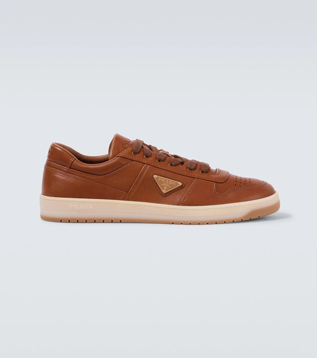 Prada - Downtown leather sneakers