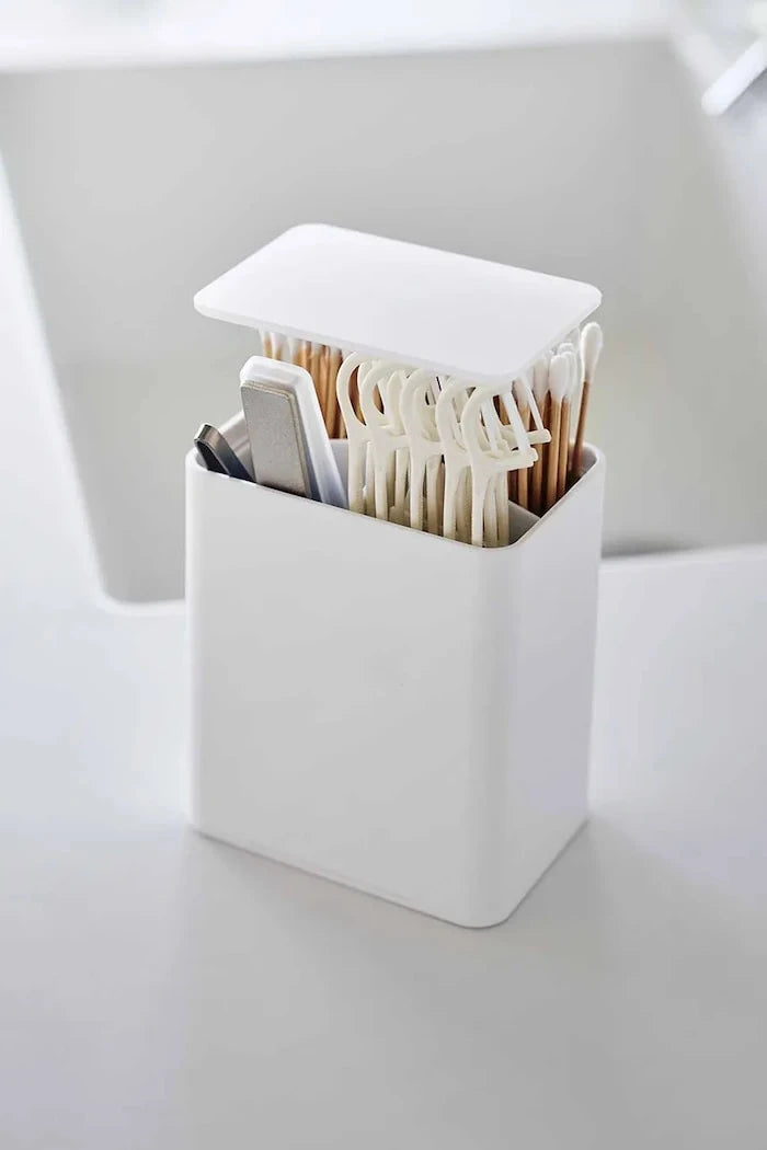Yamazaki plastik saklama düzenleyicisi 9,6 x 6,6 x 10,8 cm