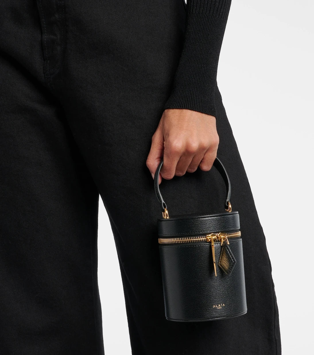 Alaïa - Cube Mini leather vanity bag