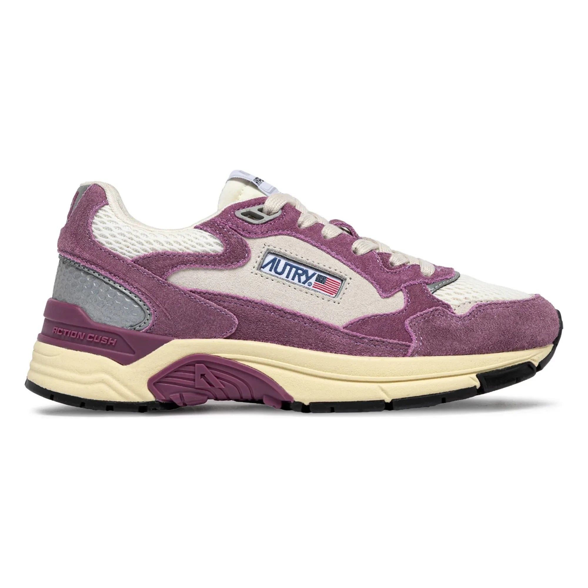 Autry - Basket Hyperway Low Bicolore Suède | Purple