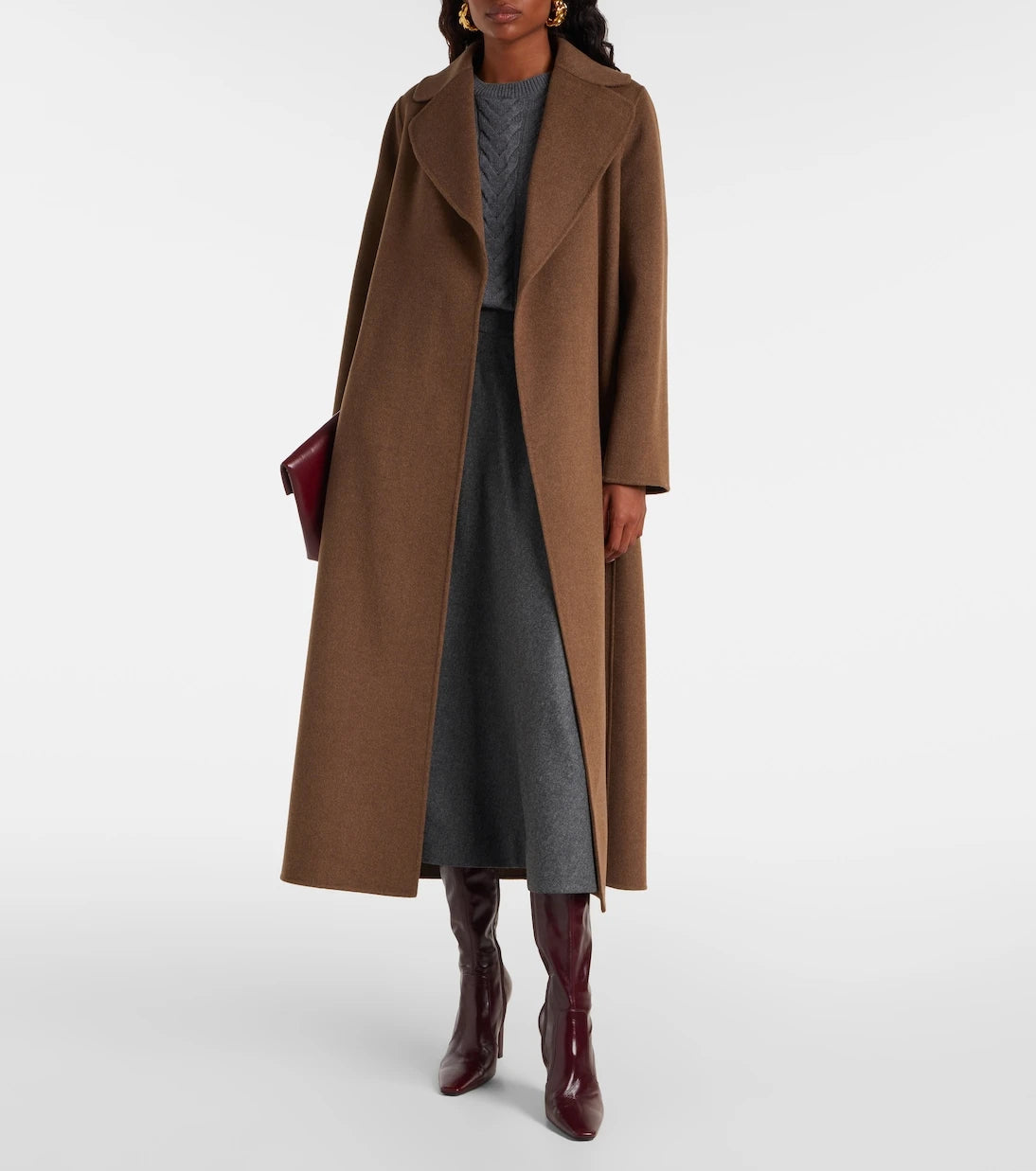 'S Max Mara - Poldo virgin wool wrap coat