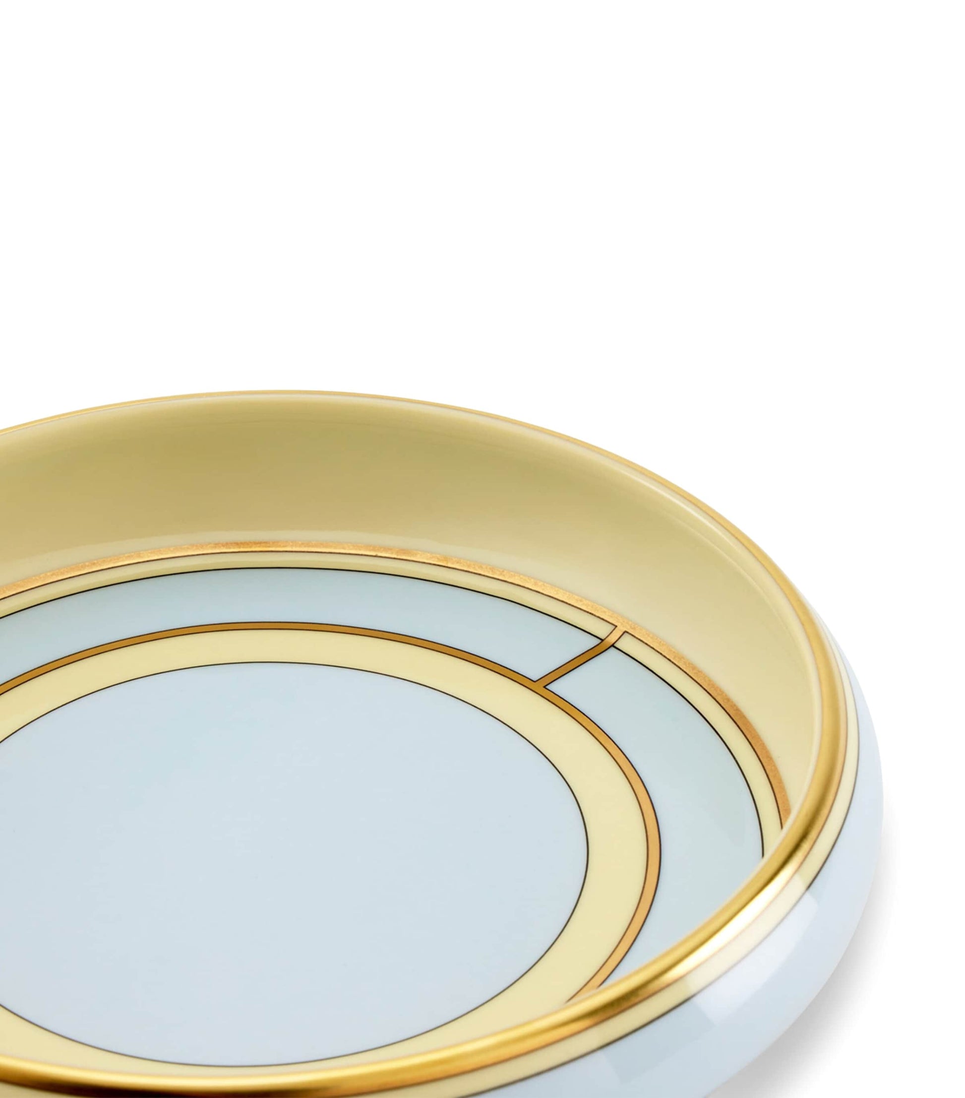 GINORI 1735 Porcelain Colonna Diva Celeste Round Tray (17cm)