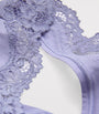 Skims Purple Lace-Trim Fits Everybody Dipped Thong