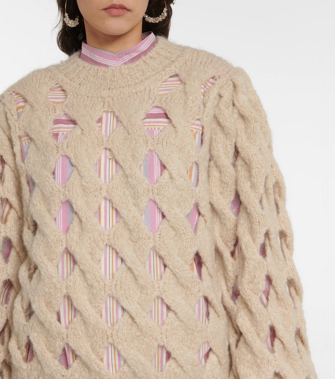 Isabel Marant - Eggie open-knit mohair wool-blend sweater