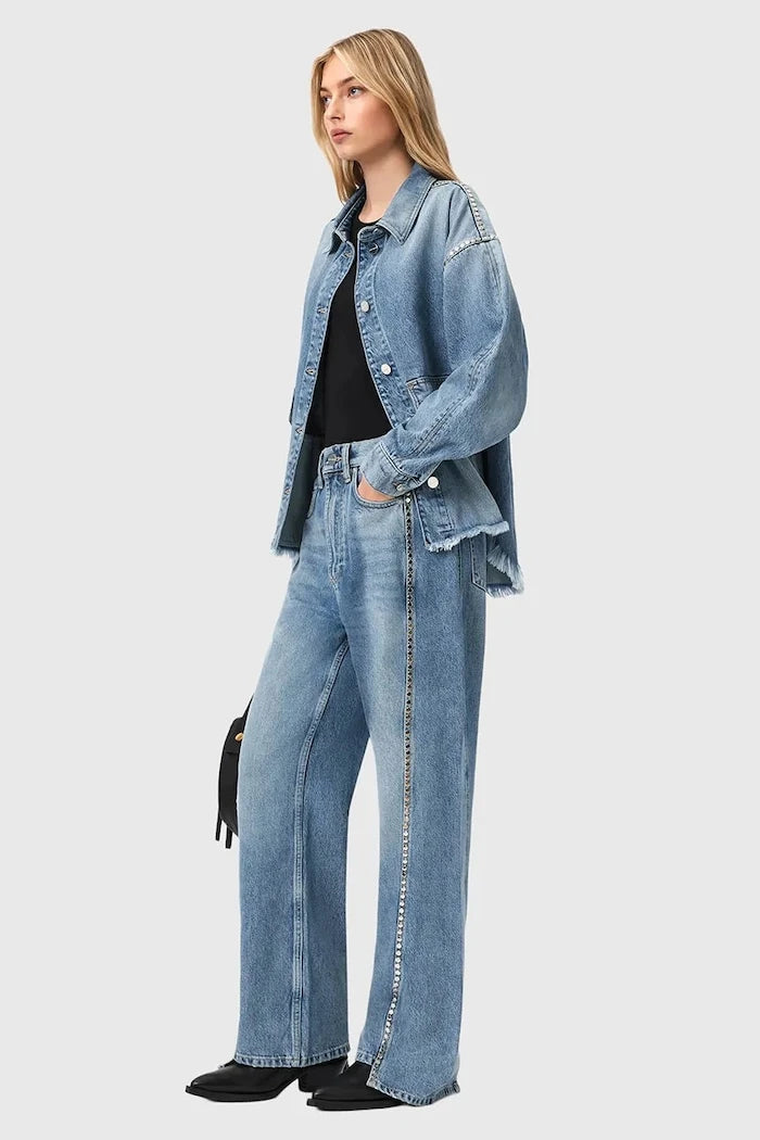 AllSaints дънки barrel дамски FRANKIE