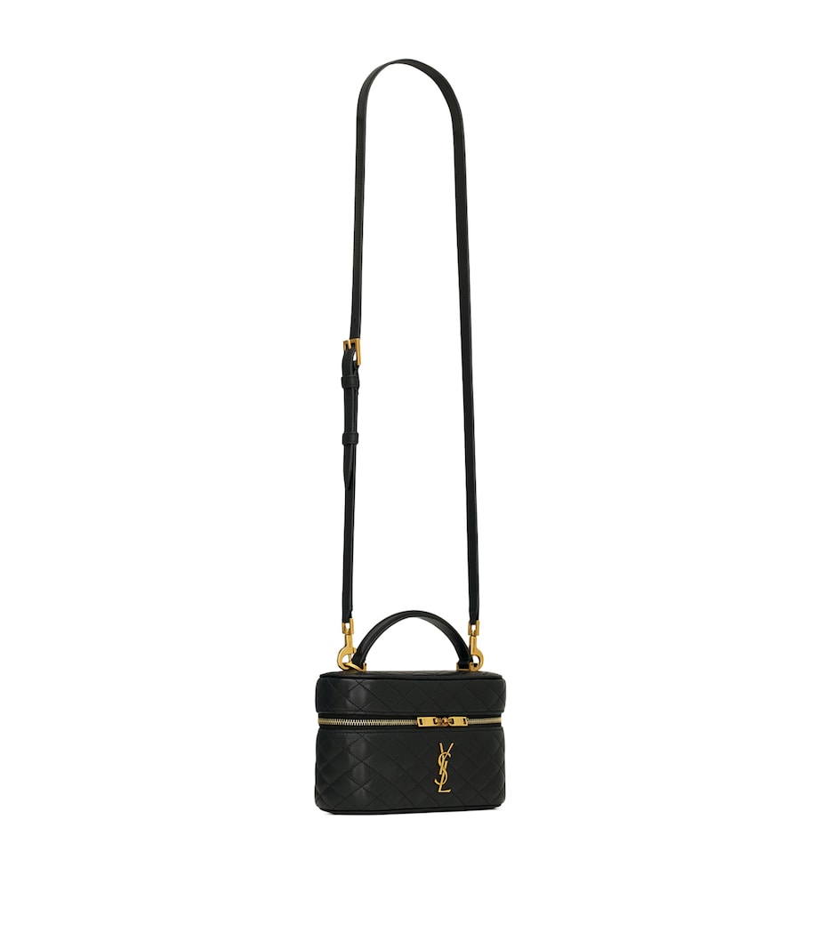 Saint Laurent Black Mini Gaby Top-Handle Bag