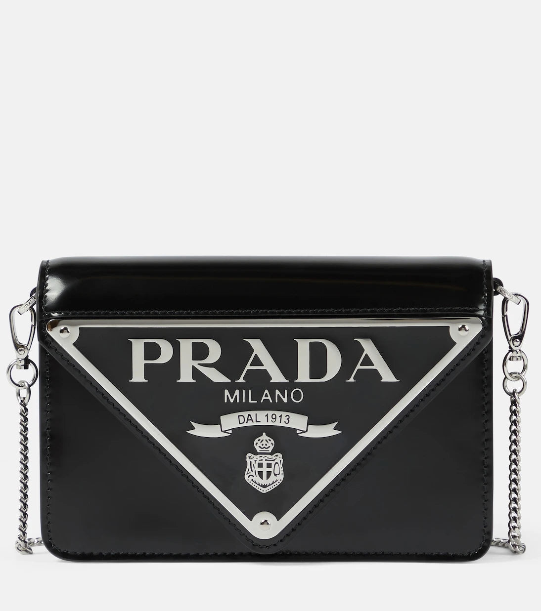 Prada - Mini leather crossbody bag
