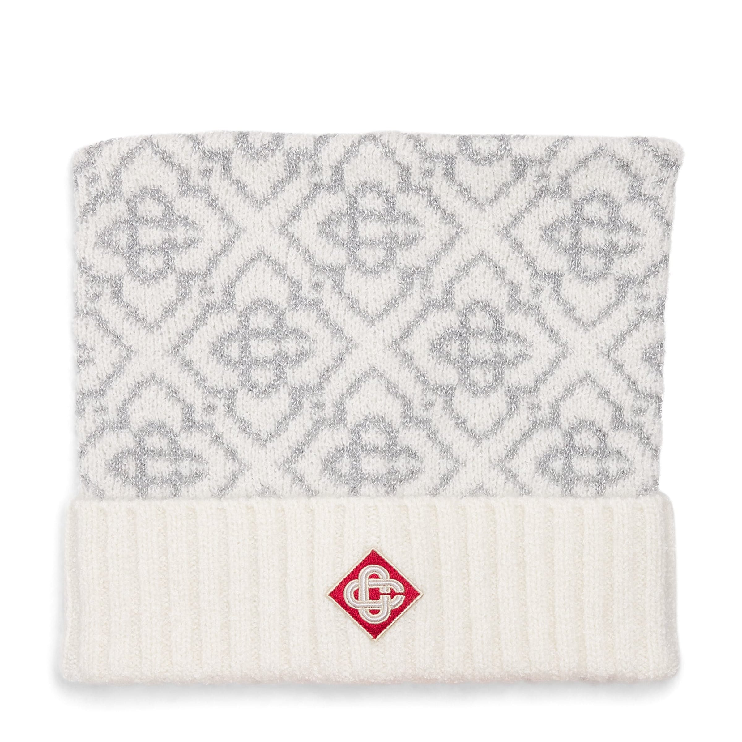 Mohair-Blend Ski Monogram Beanie