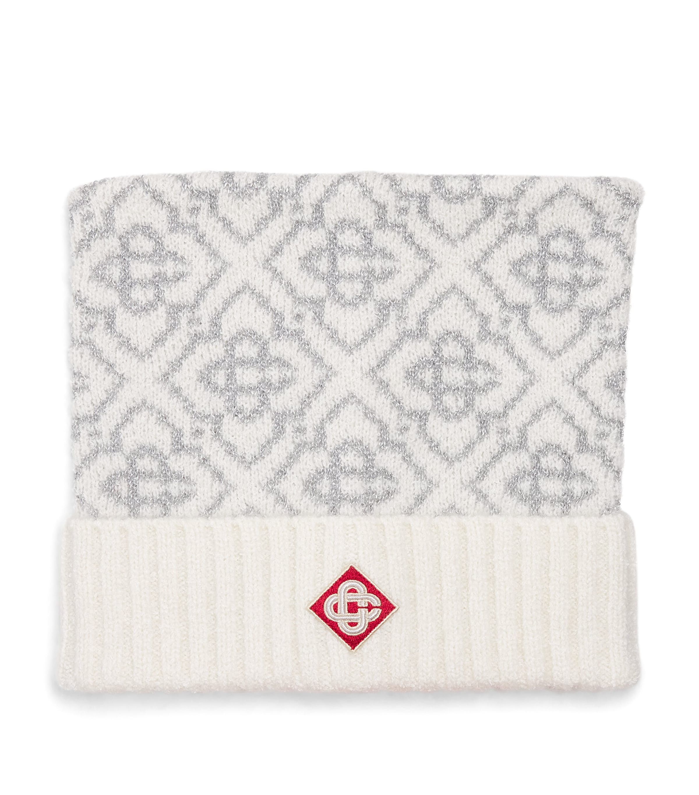 Mohair-Blend Ski Monogram Beanie