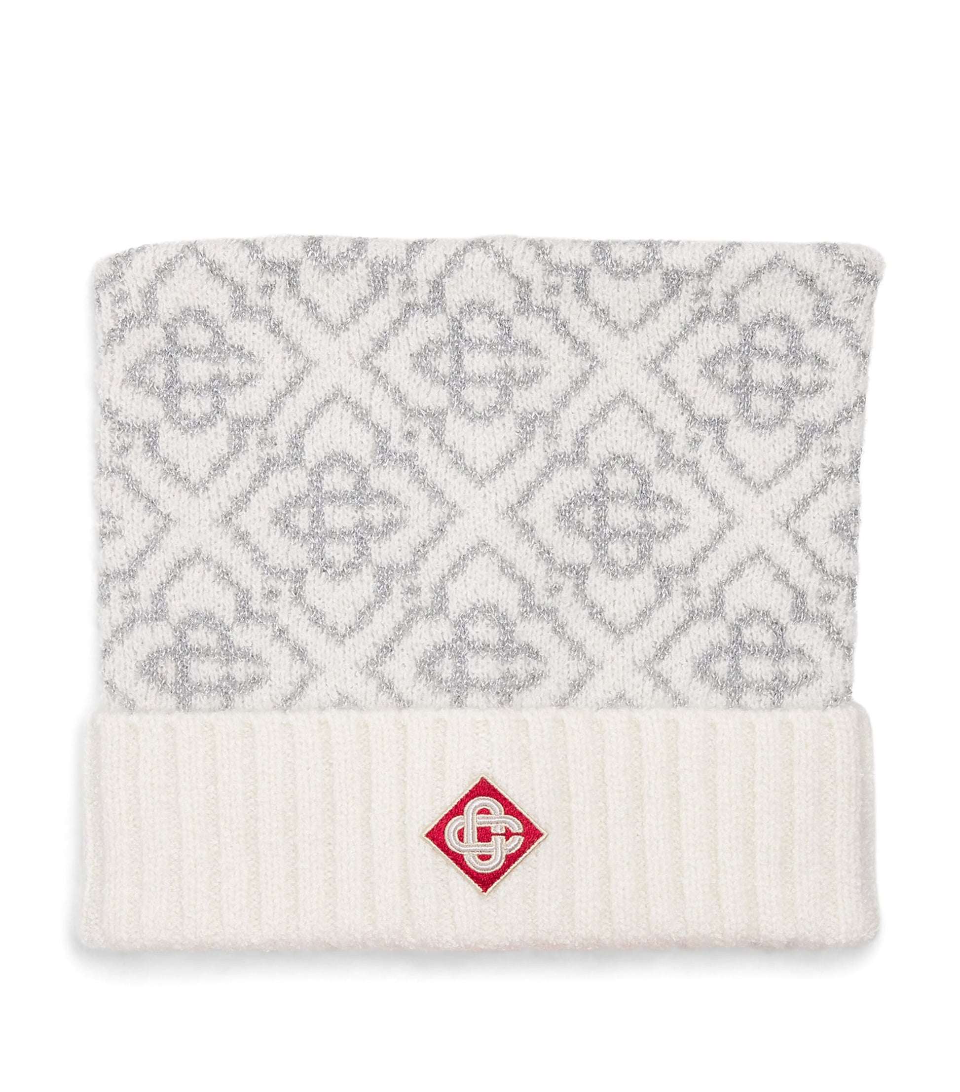 Mohair-Blend Ski Monogram Beanie