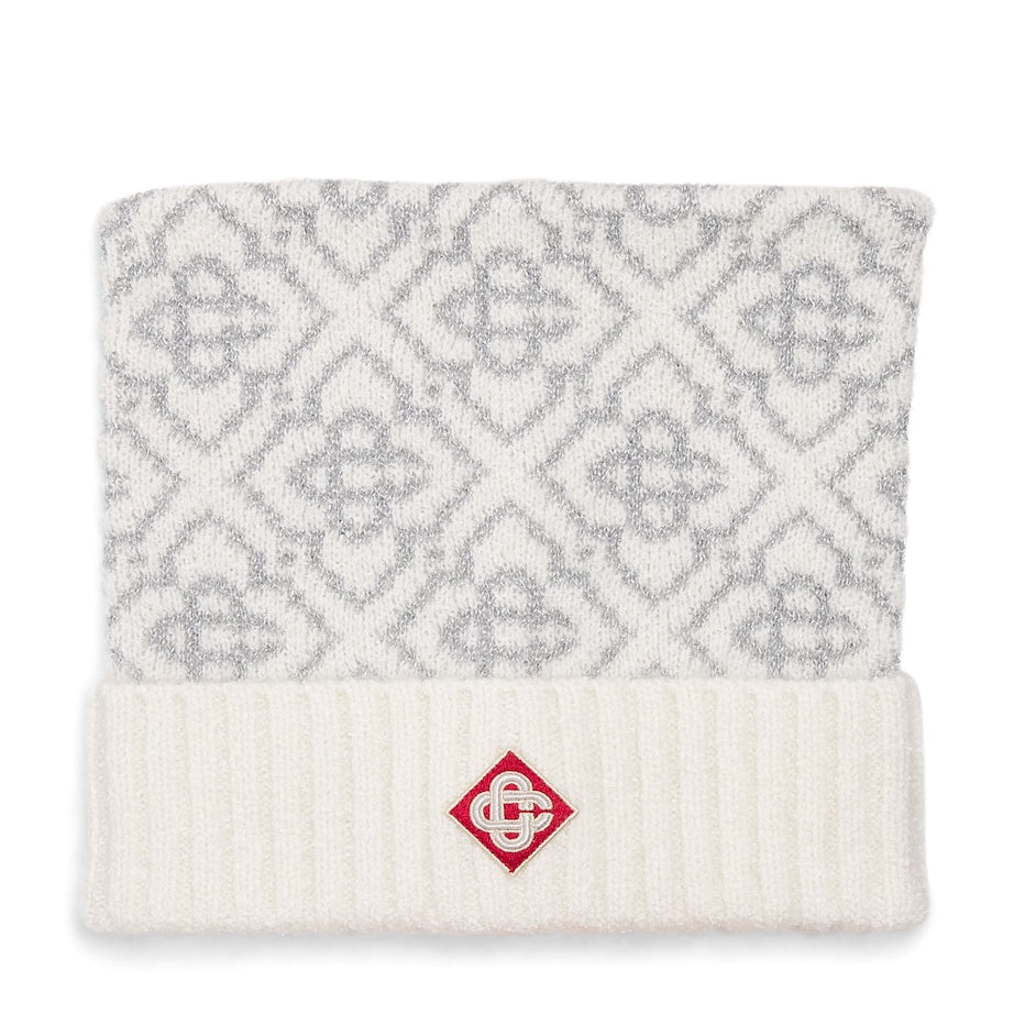 Mohair-Blend Ski Monogram Beanie