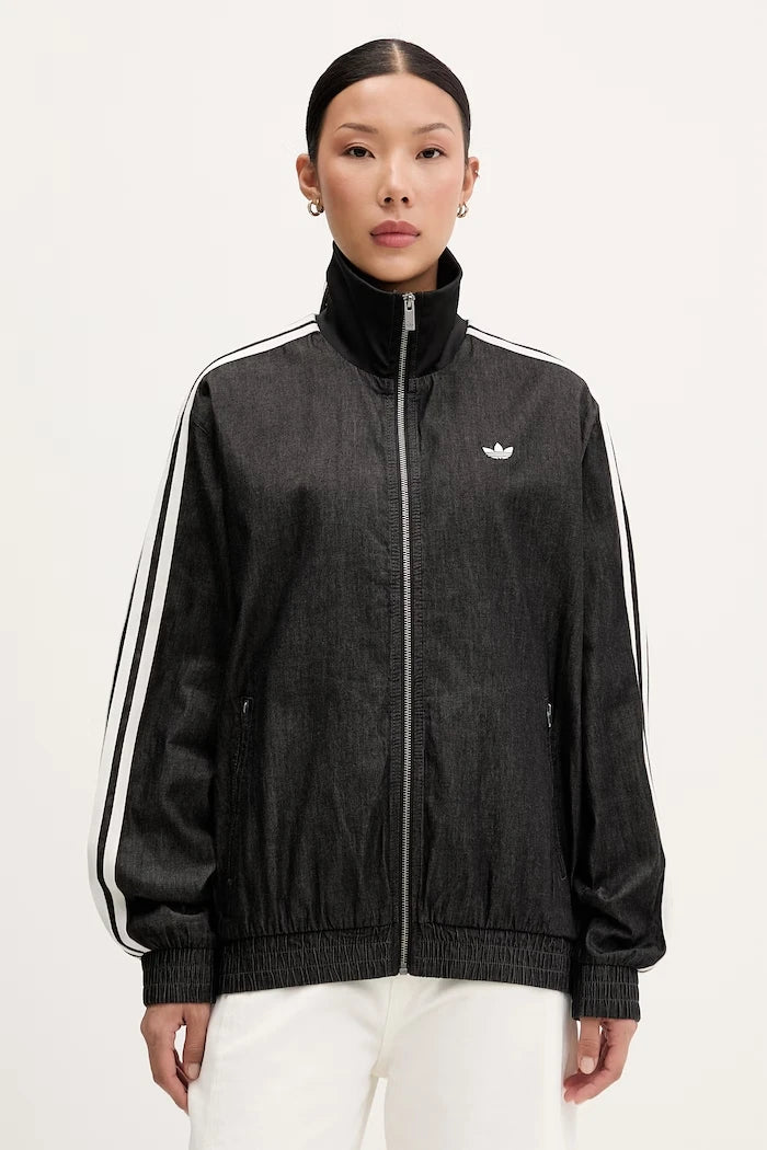 adidas Originals fermuarlı kadın pamuklu sweatshirt