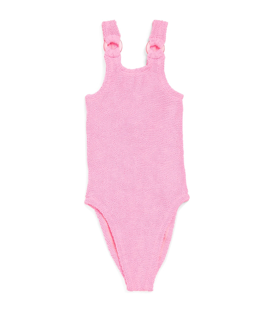 Crinkled Domino Swimsuit (7-12 Years)