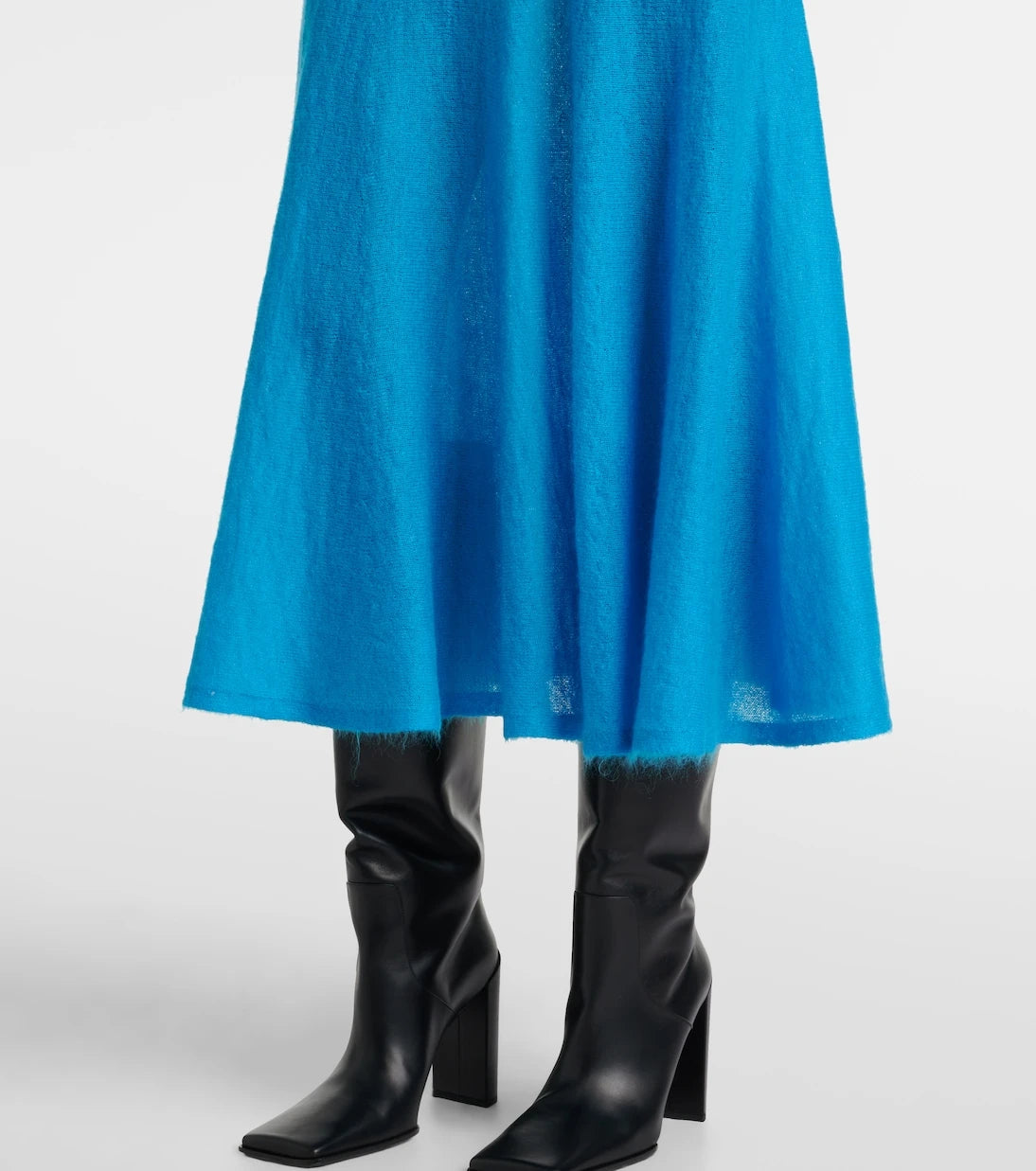 Alaïa - Circle mohair and wool-blend midi skirt