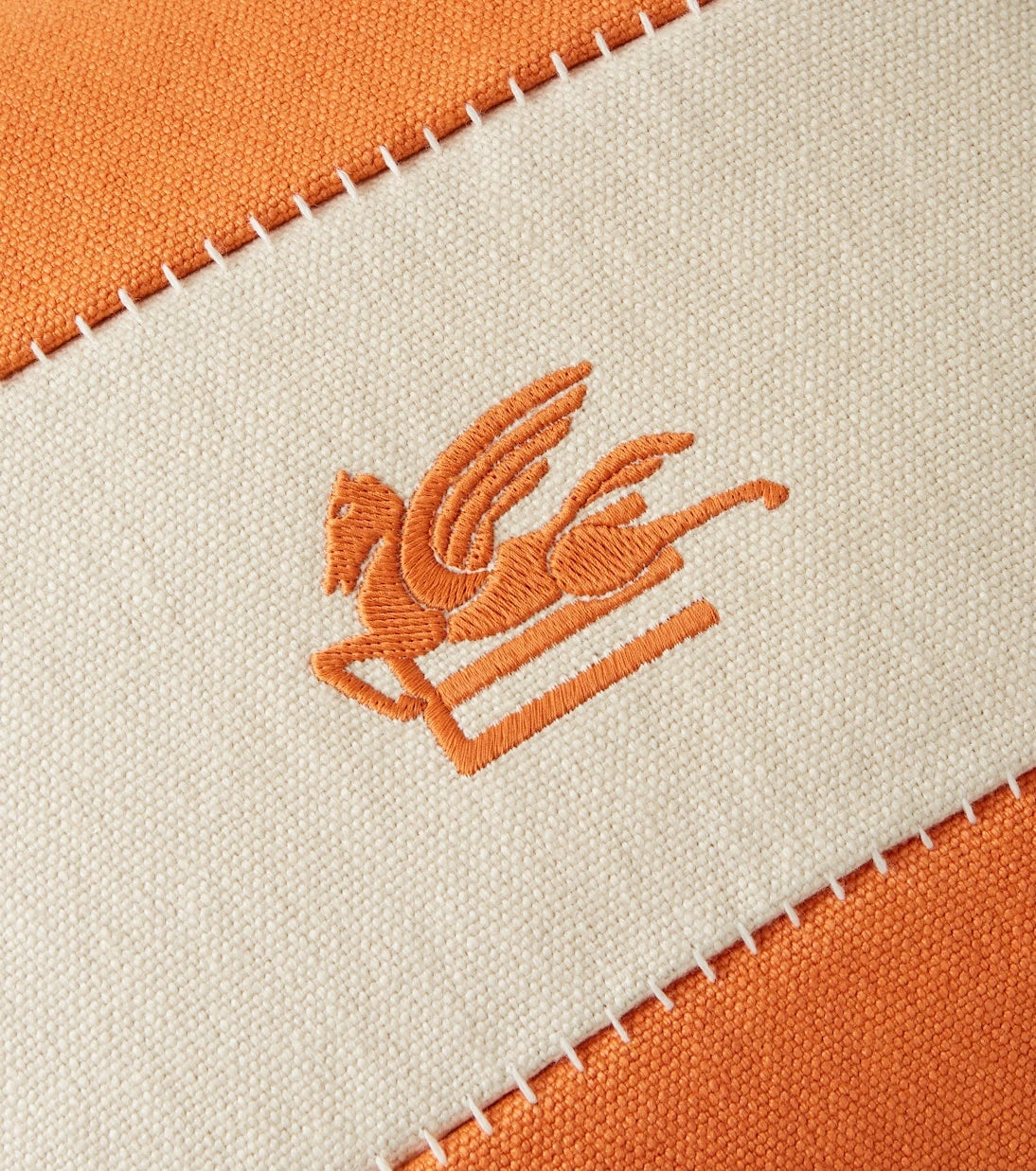 Etro - Pegaso embroidered linen cushion