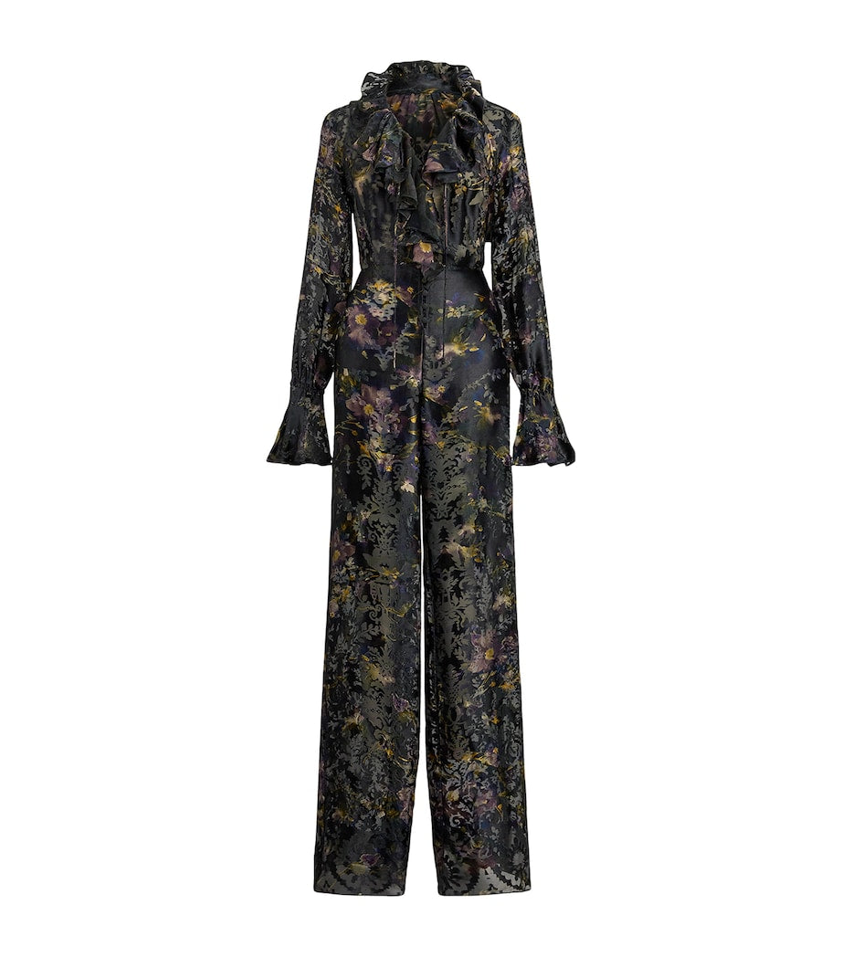 Green Satin Carol Jumpsuit