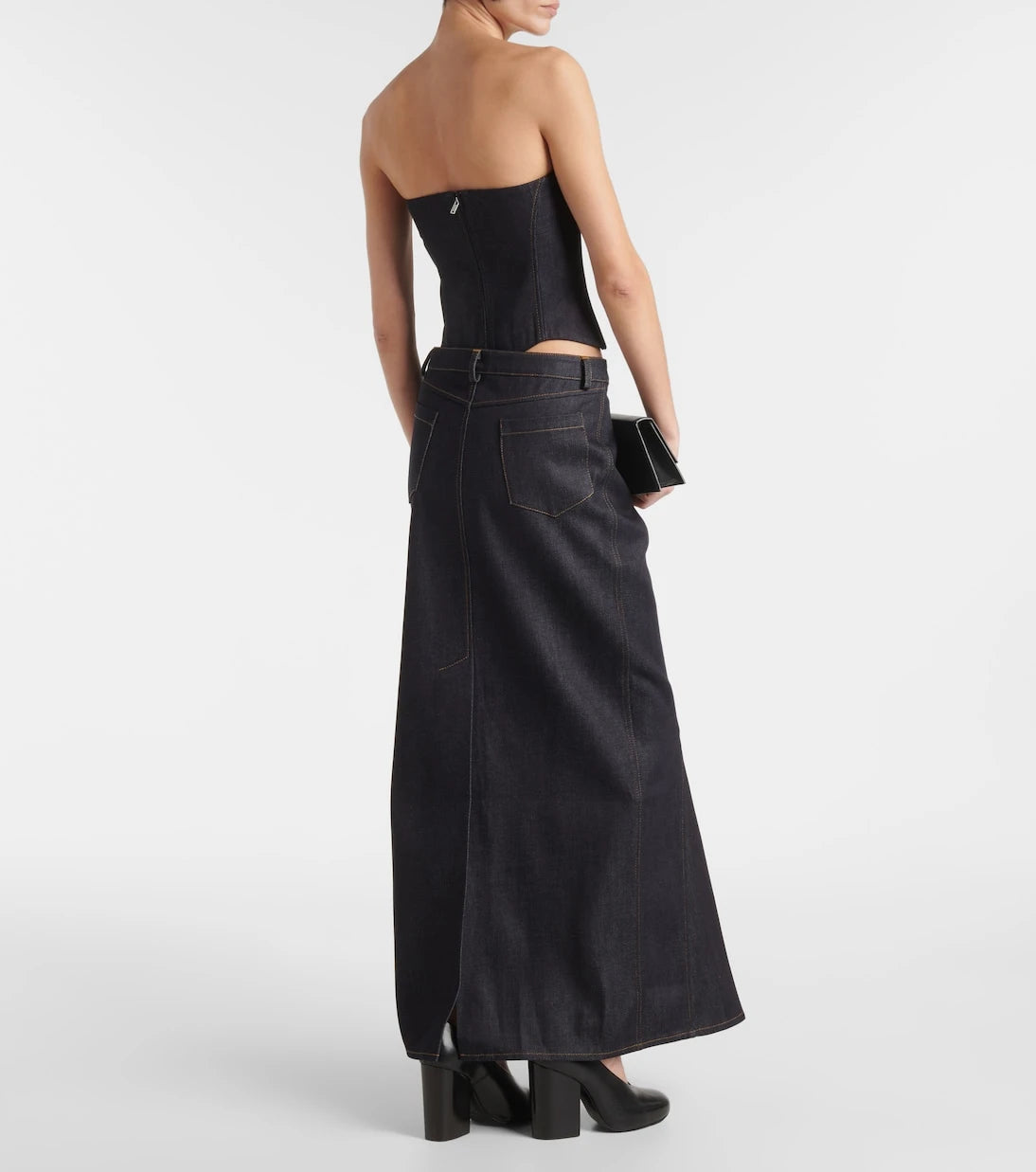 Aya Muse - Alis denim maxi skirt