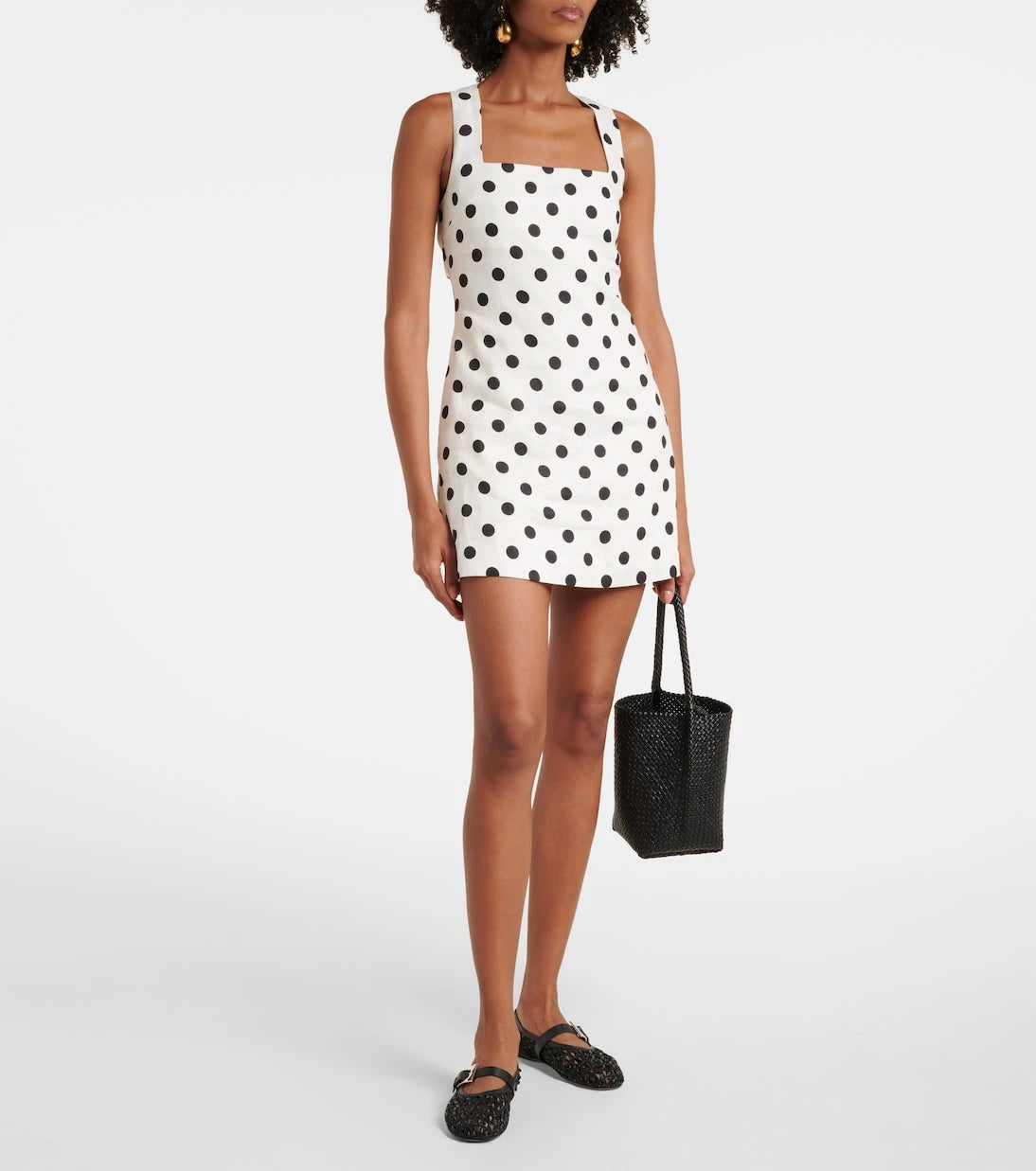 Posse - Alice polka-dot linen minidress