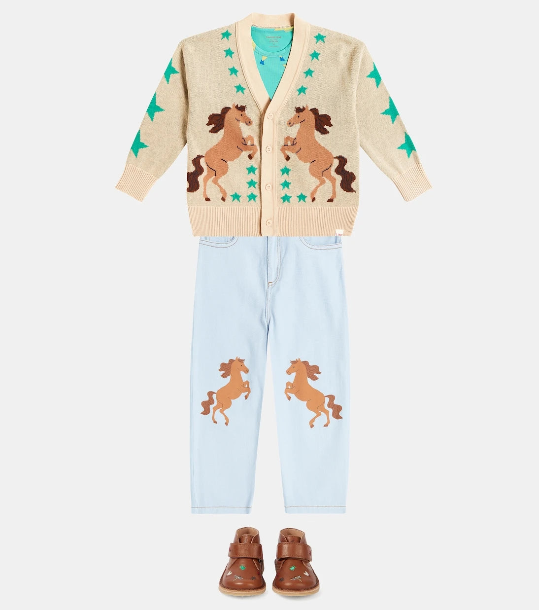 Petit Nord - Embroidered leather boots