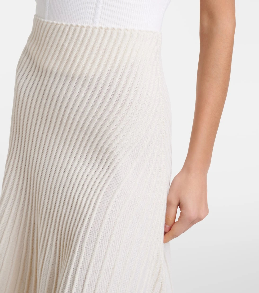 Alaïa - Wool and cashmere midi skirt