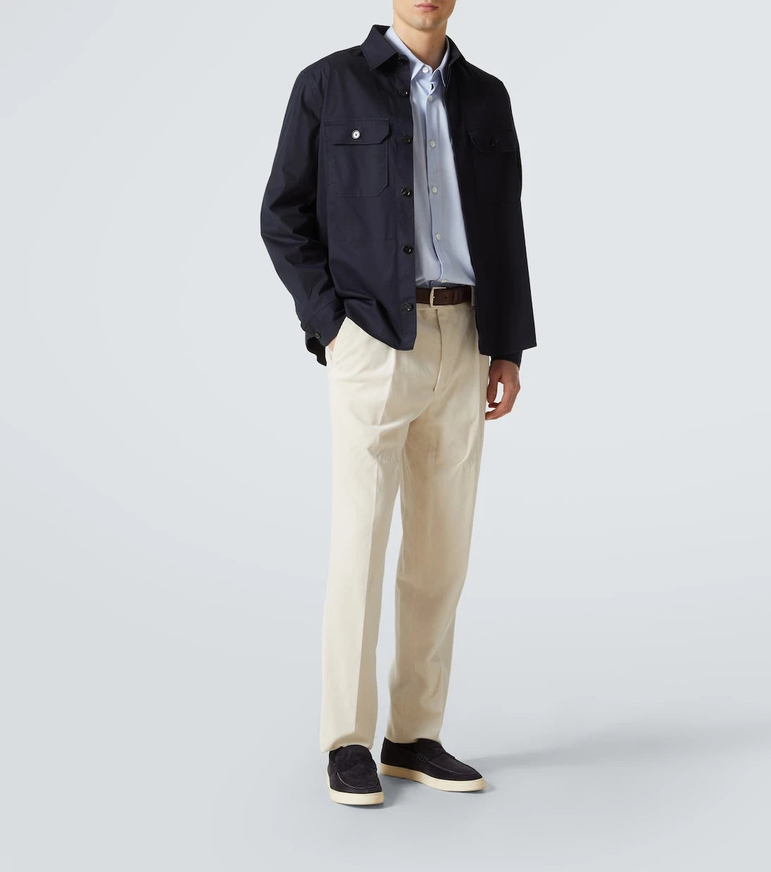 Zegna - قميص من مزيج القطن
