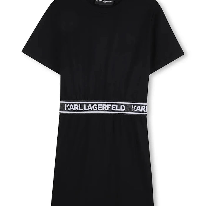 Детска памучна рокля Karl Lagerfeld