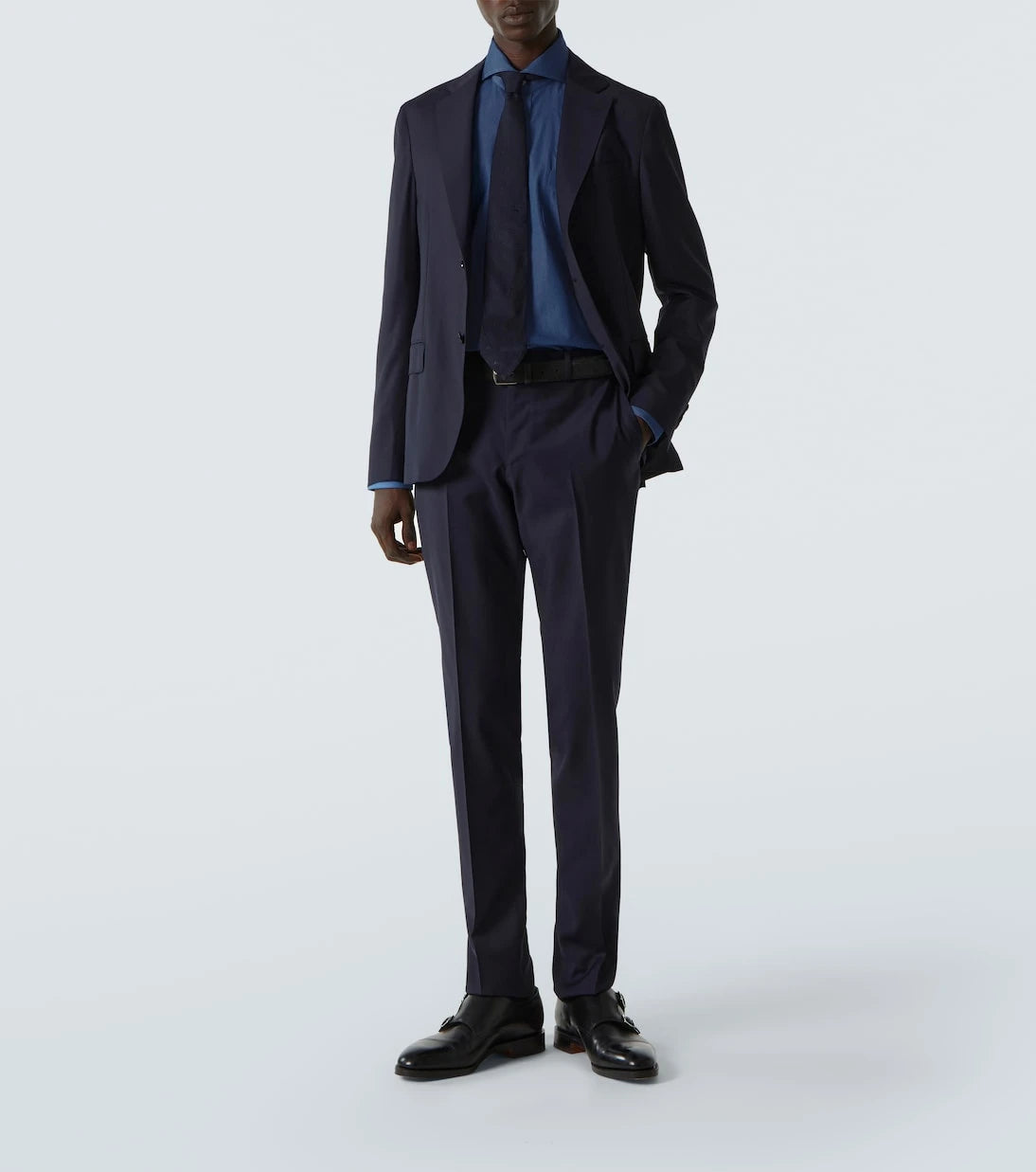 Thom Sweeney - Cotton chambray shirt