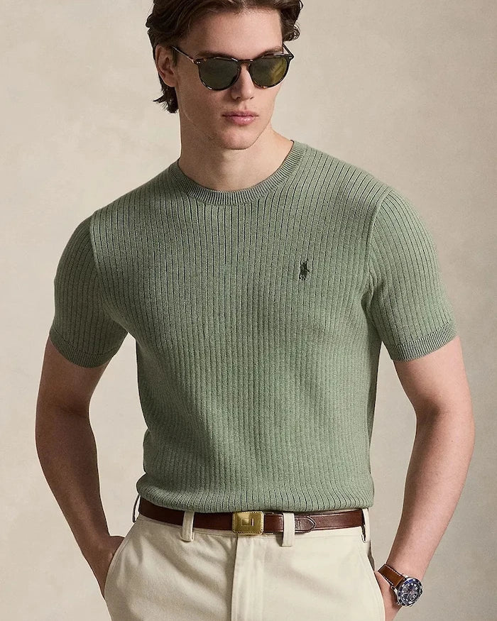 Polo Ralph Lauren erkek kısa kollu pamuklu kazak