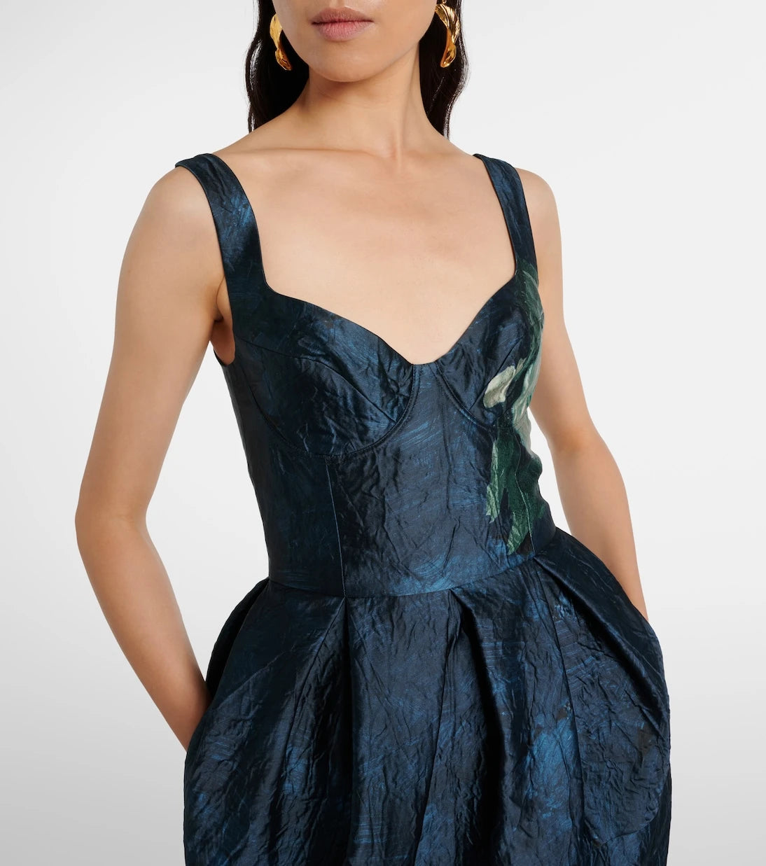 Erdem - Floral jacquard gown