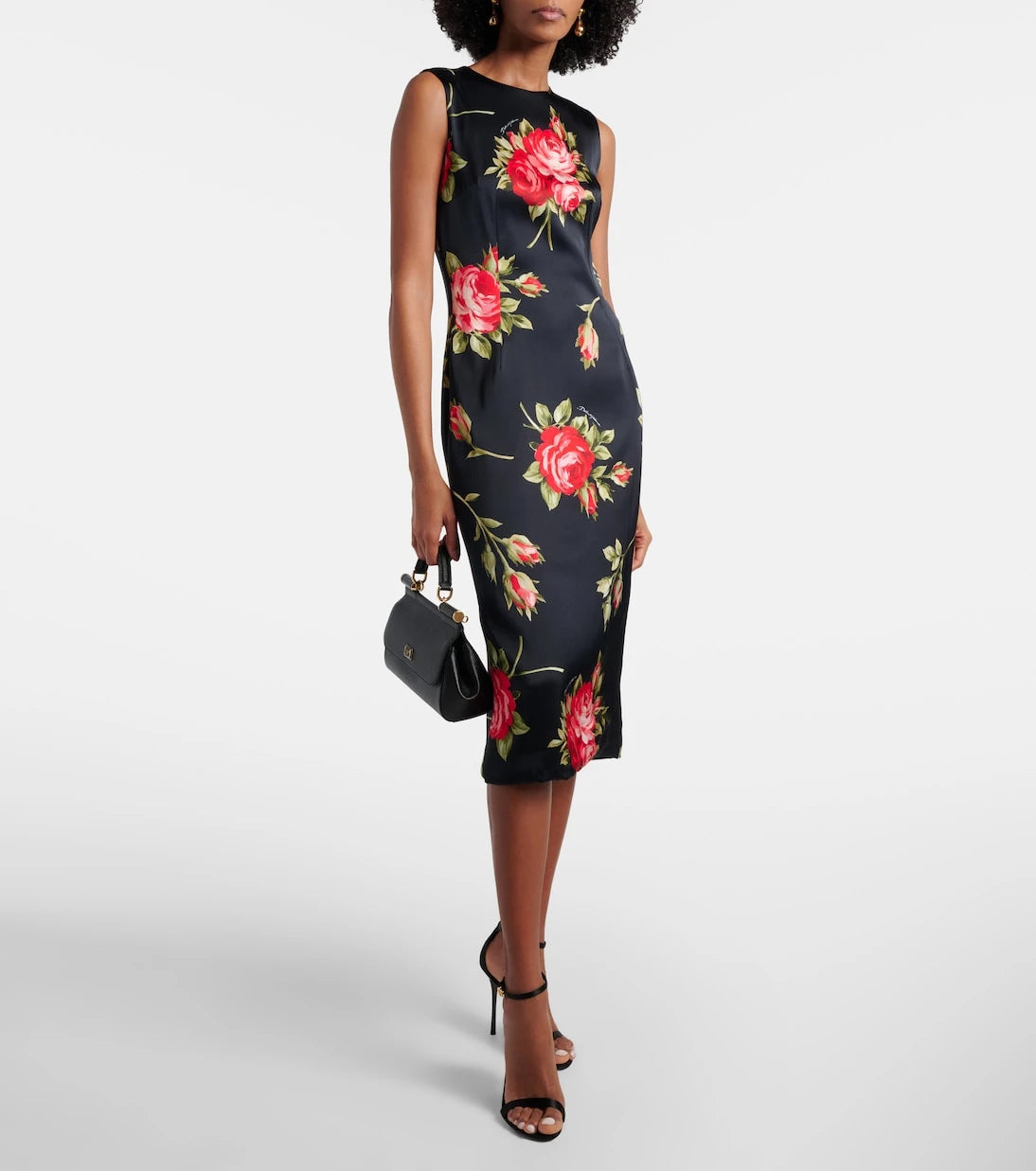 Dolce&Gabbana - Floral satin midi dress