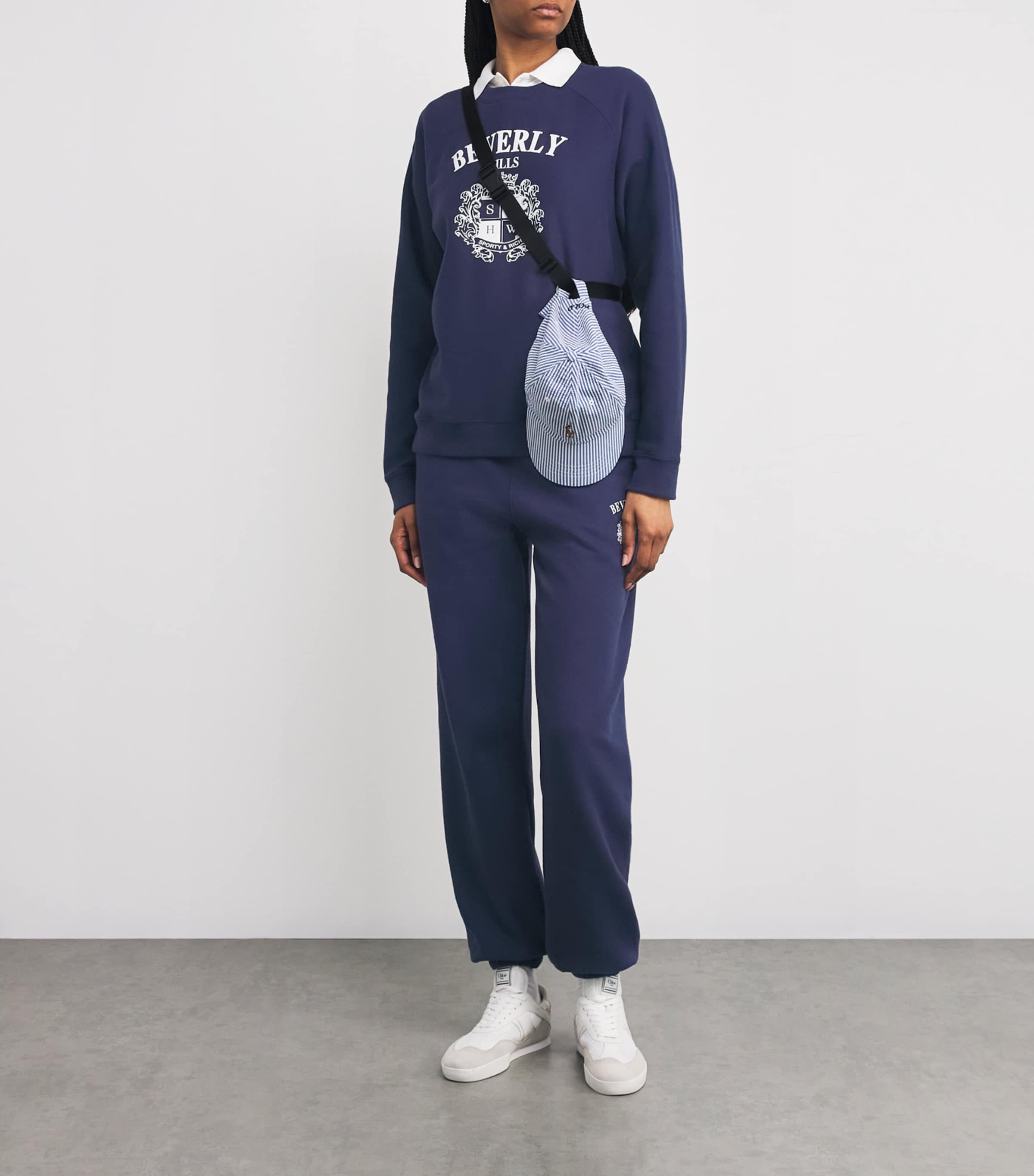 Navy Beverly Hills Crest Sweatshirt