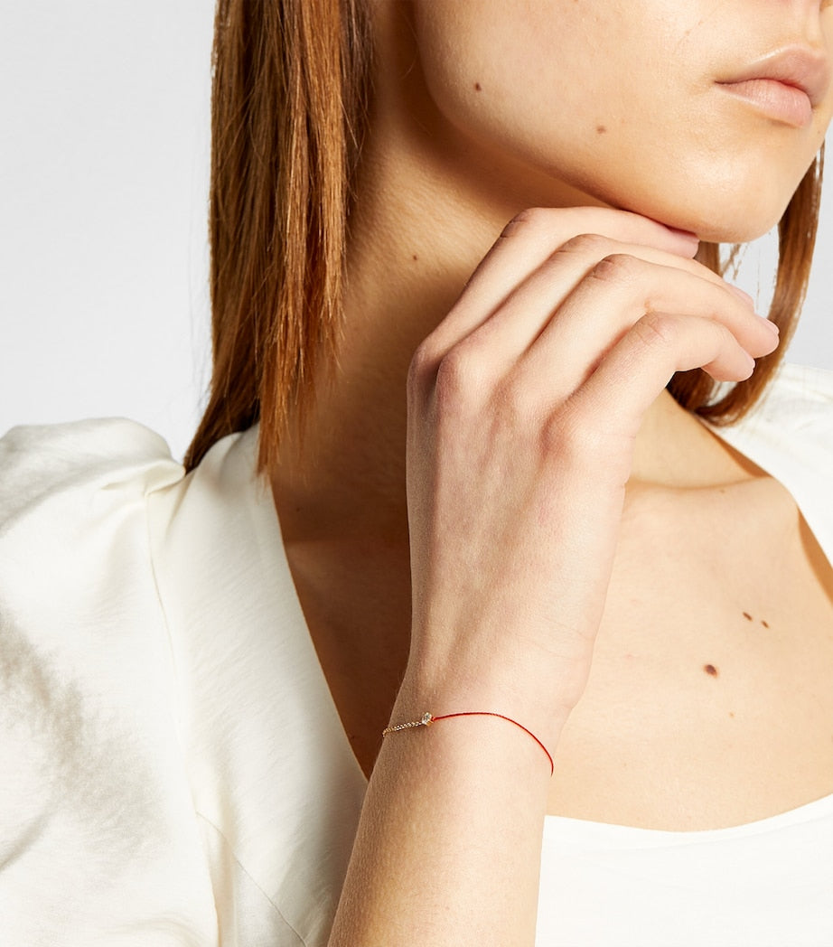 Yellow Gold and Diamond Absolu Thread Bracelet