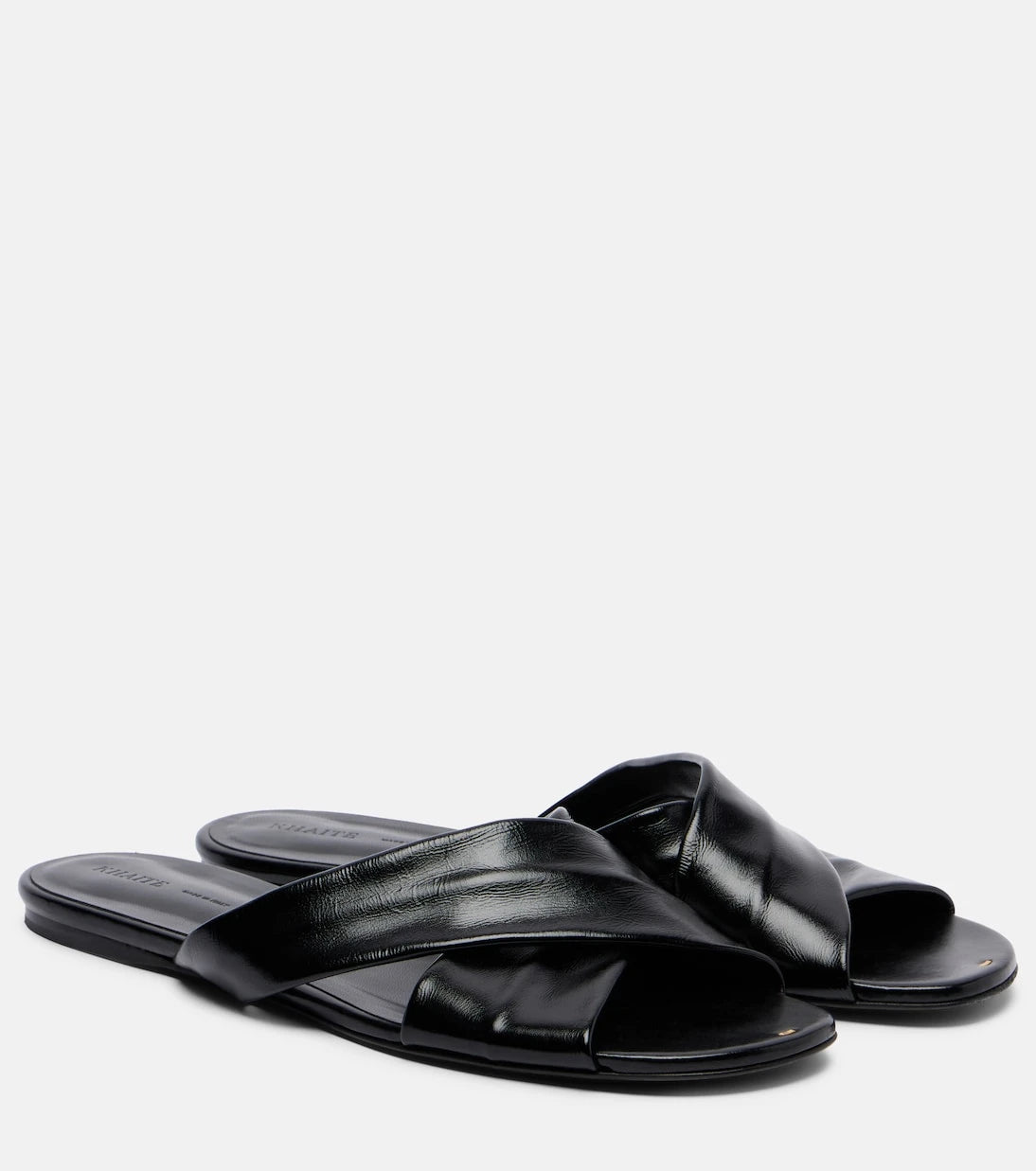 Khaite - Liria leather slides