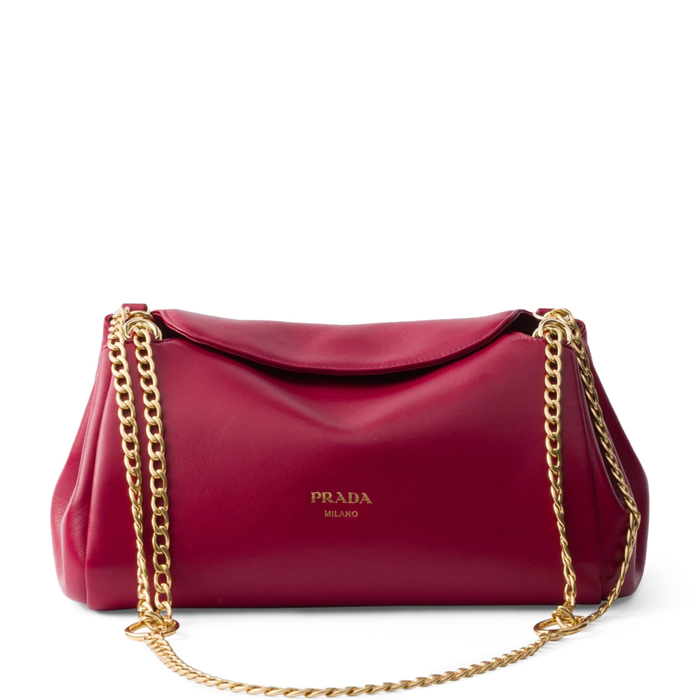 Prada Small Leather Tumulte Shoulder Bag