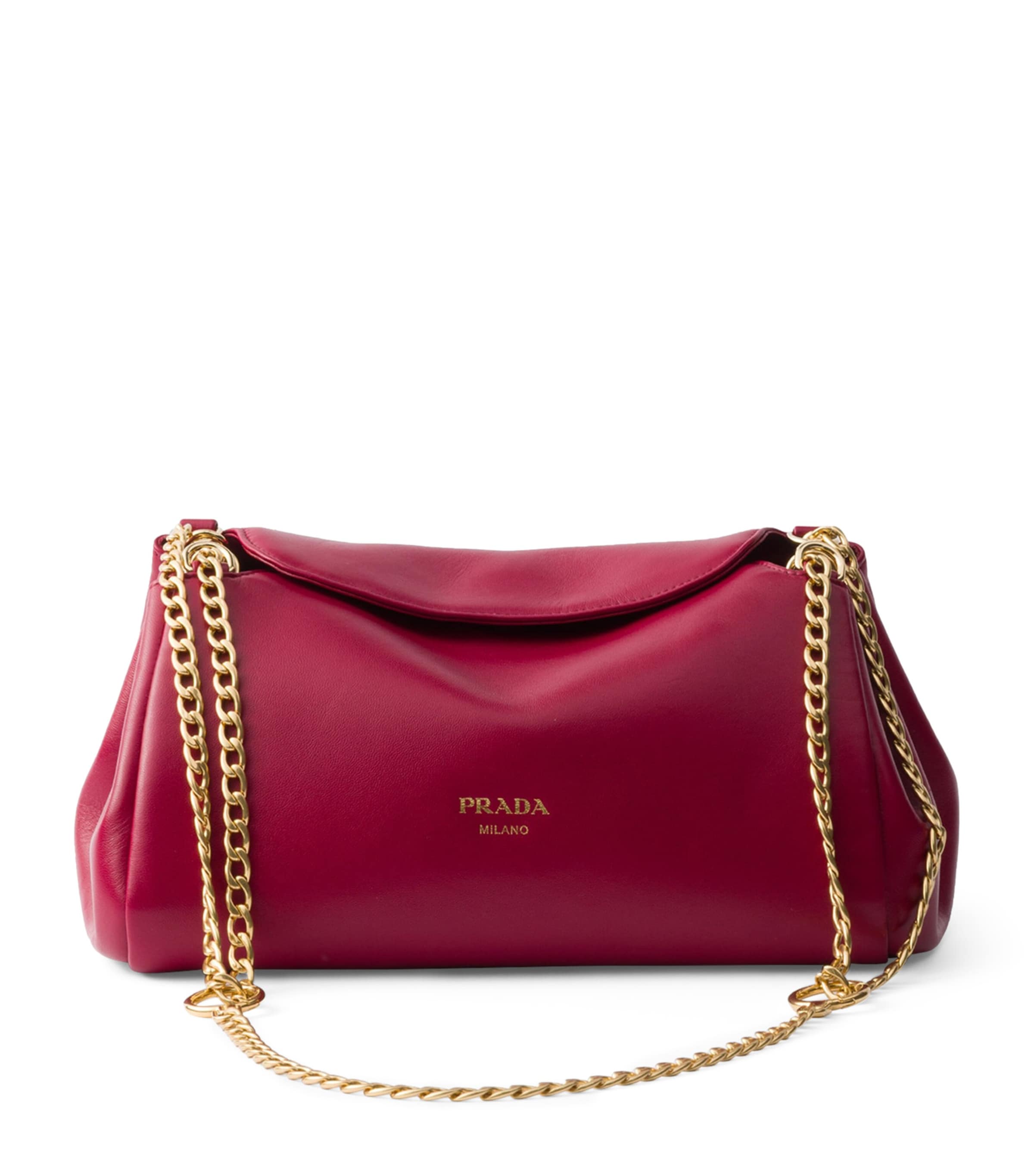 Prada Small Leather Tumulte Shoulder Bag