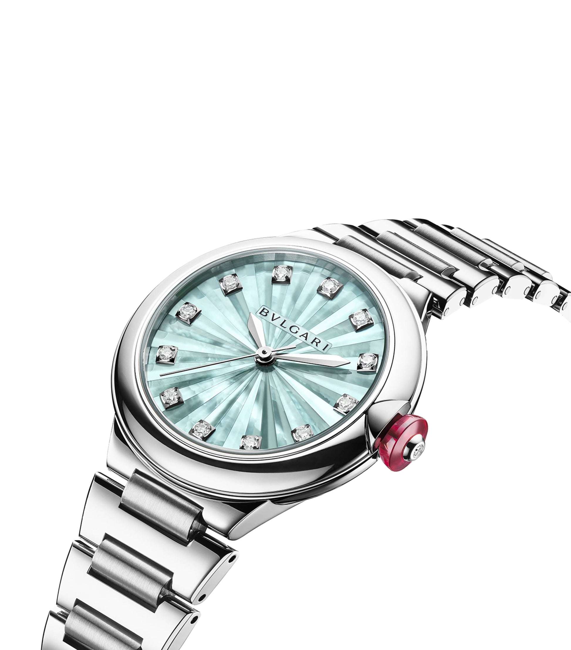 Stainless Steel and Diamond Lvcea Watch 33mm