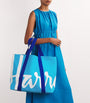 Large Cotton Logo Tote Bag BRIGHT BLUE