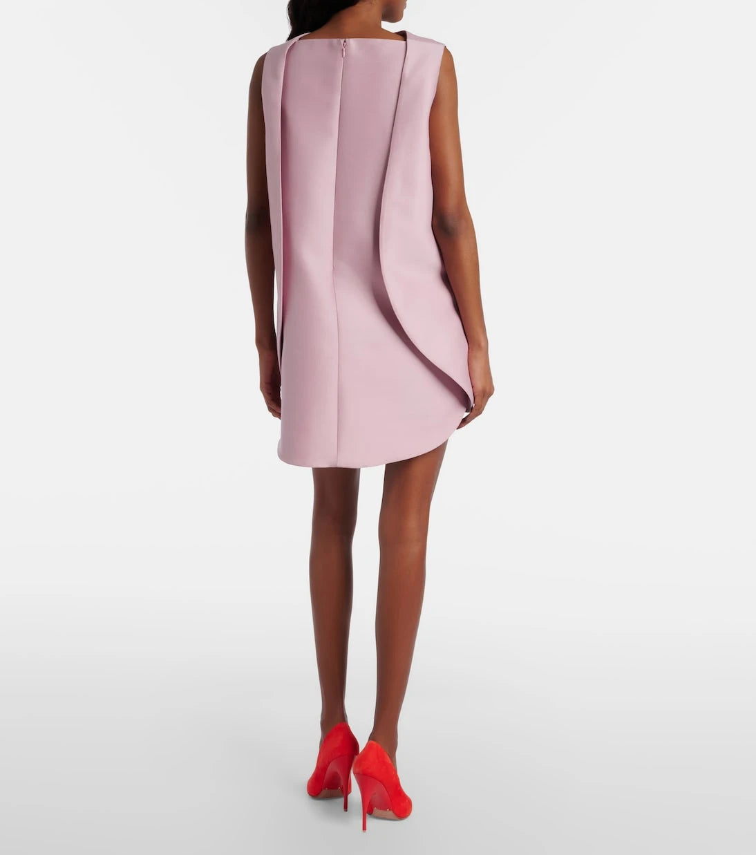 Balenciaga - İpek ve Yün Mini Elbise