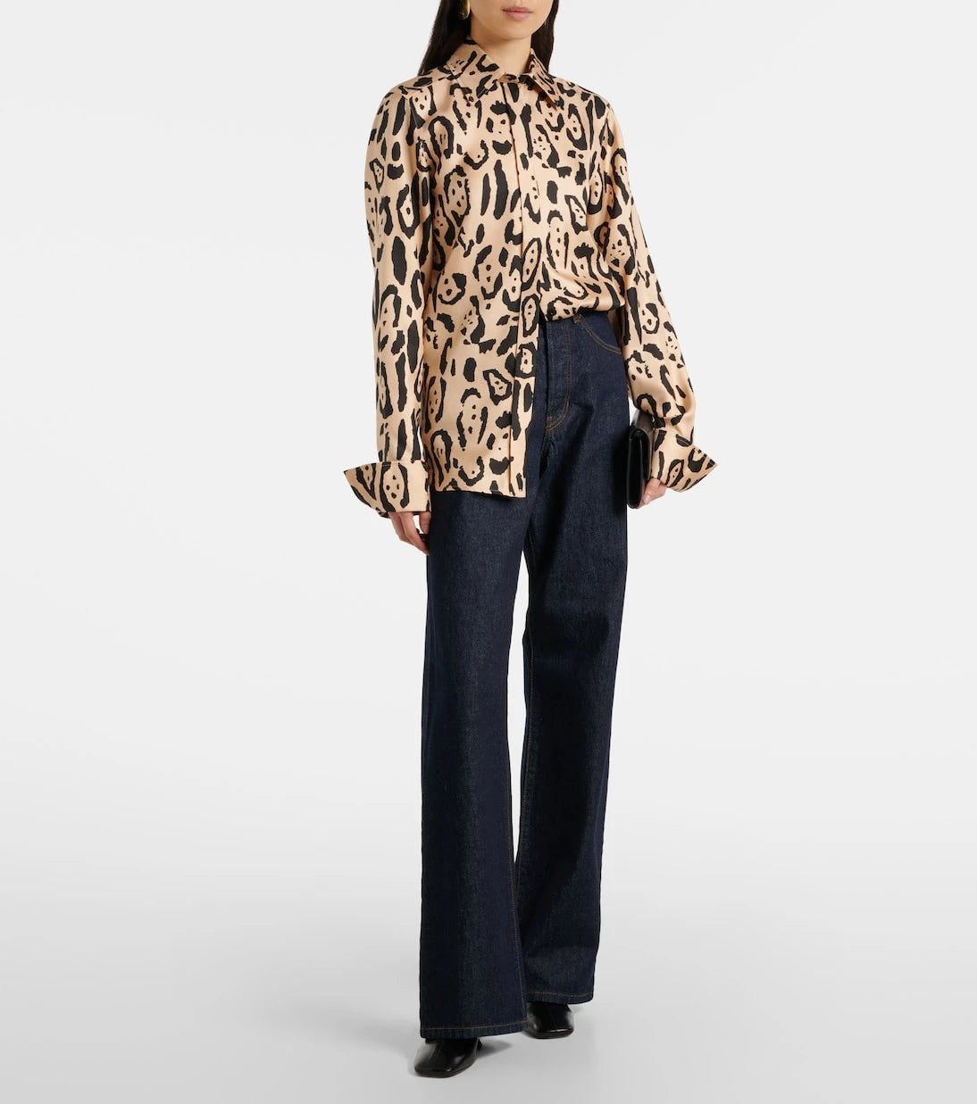 Sportmax - Armony leopard-print silk top