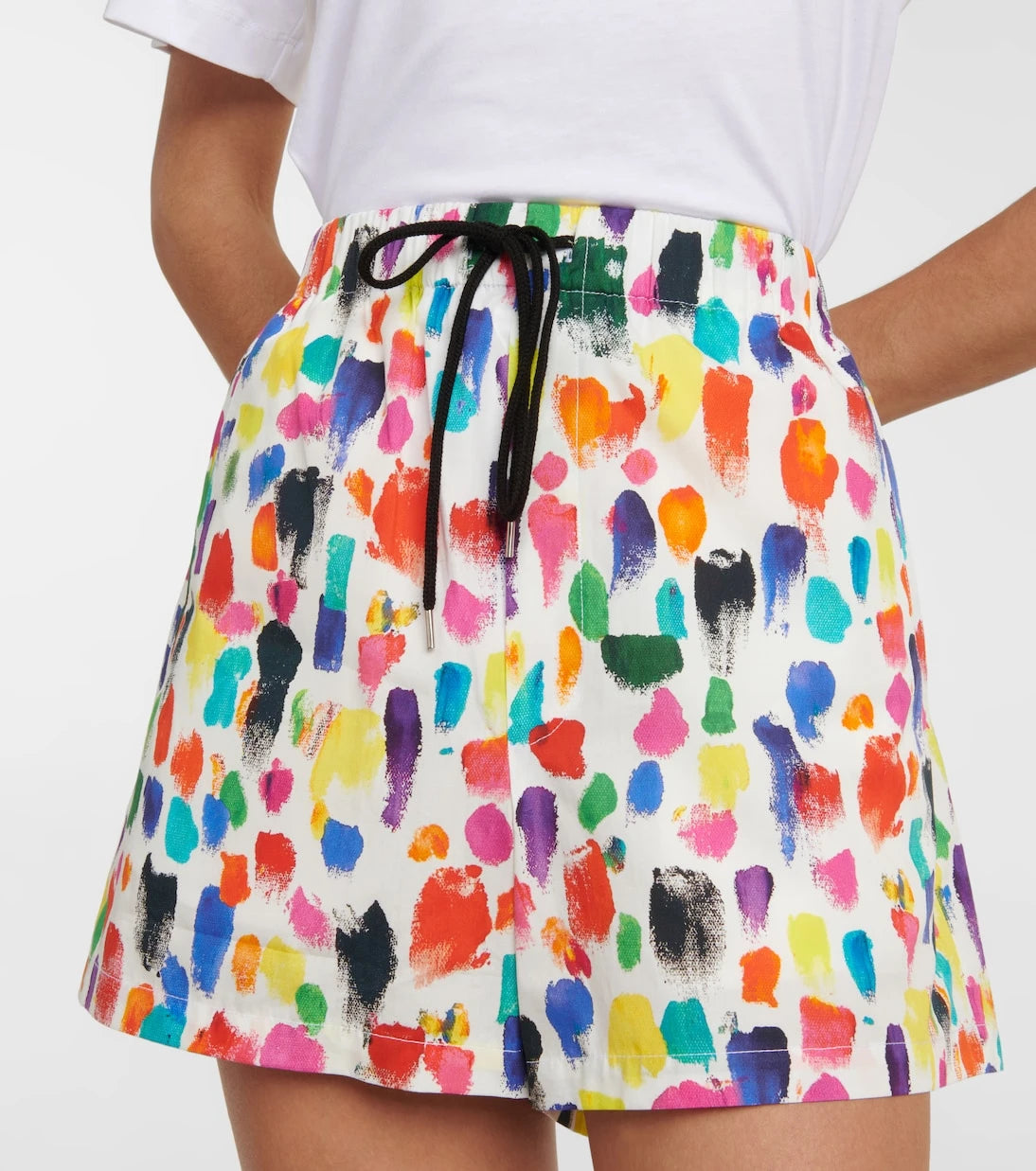 Christopher Kane - Printed cotton shorts