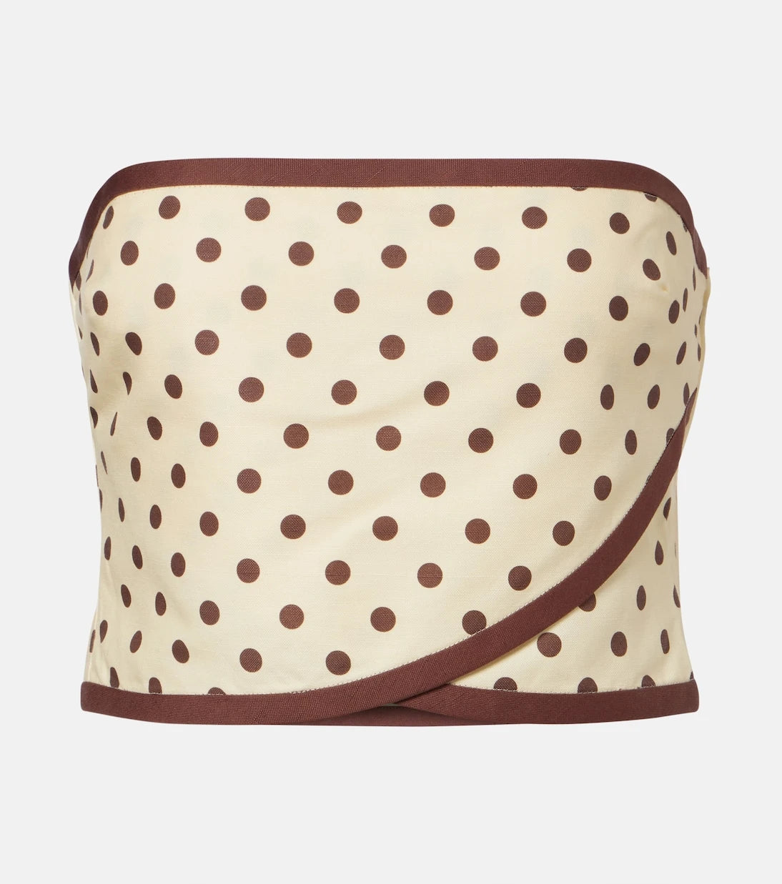 Posse - Bowie linen and cotton crop top