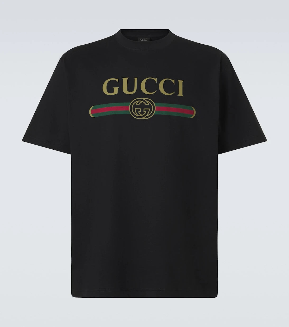 Gucci - Logo cotton and silk jersey T-shirt