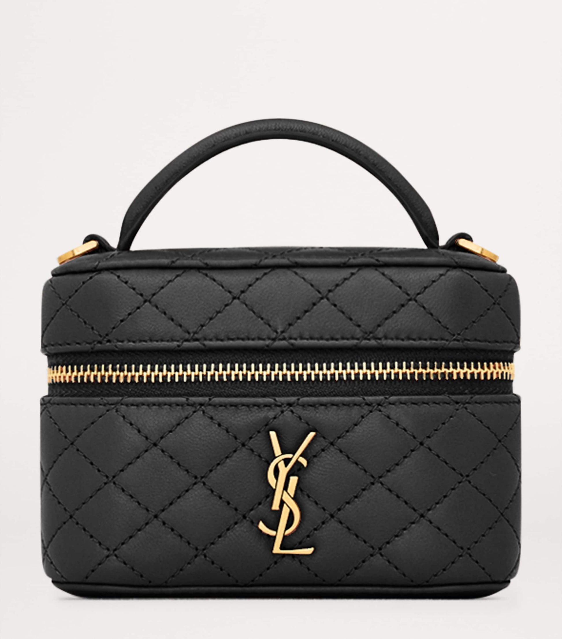 Saint Laurent Black Micro Gaby Top-Handle Bag