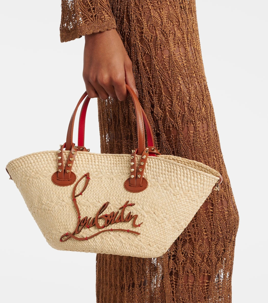 Christian Louboutin - Cabata Mini raffia basket bag