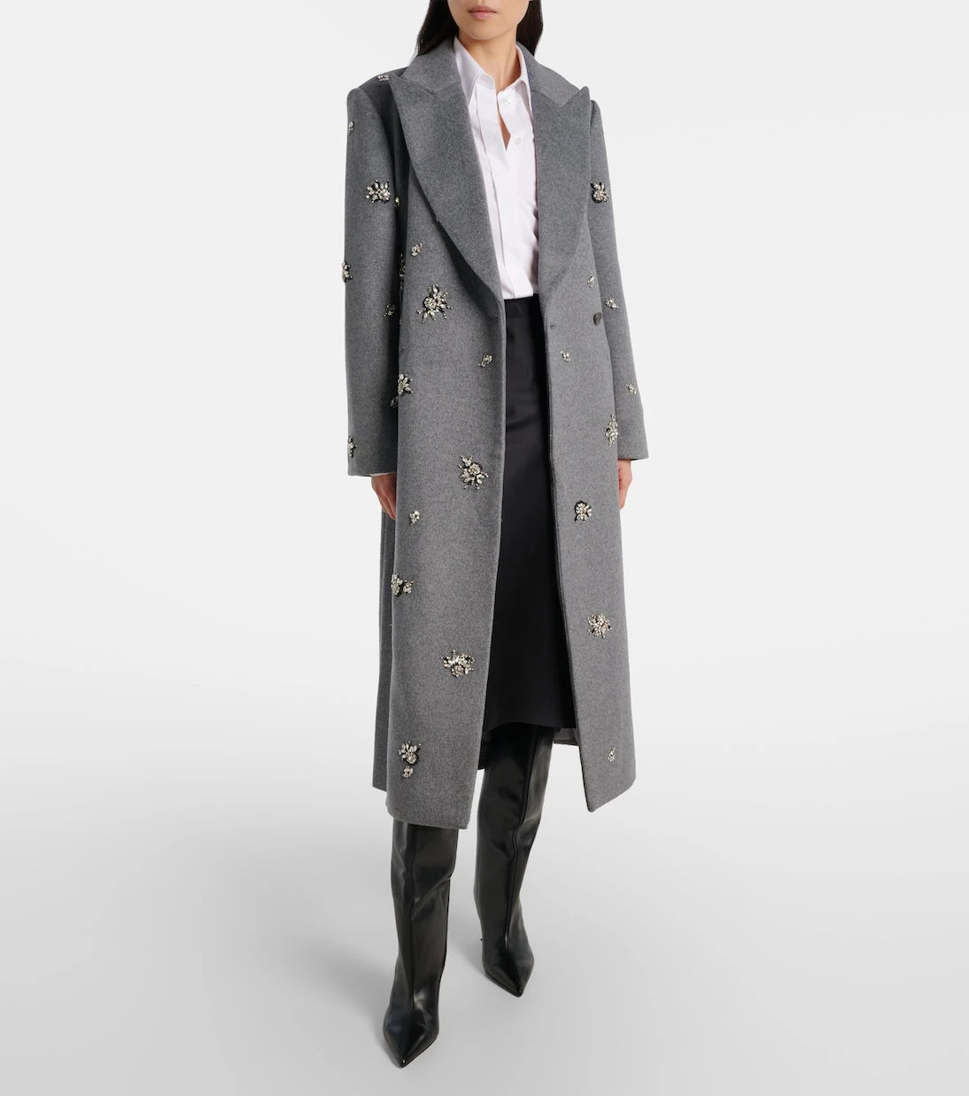 Simkhai - Gianni embellished wool-blend coat