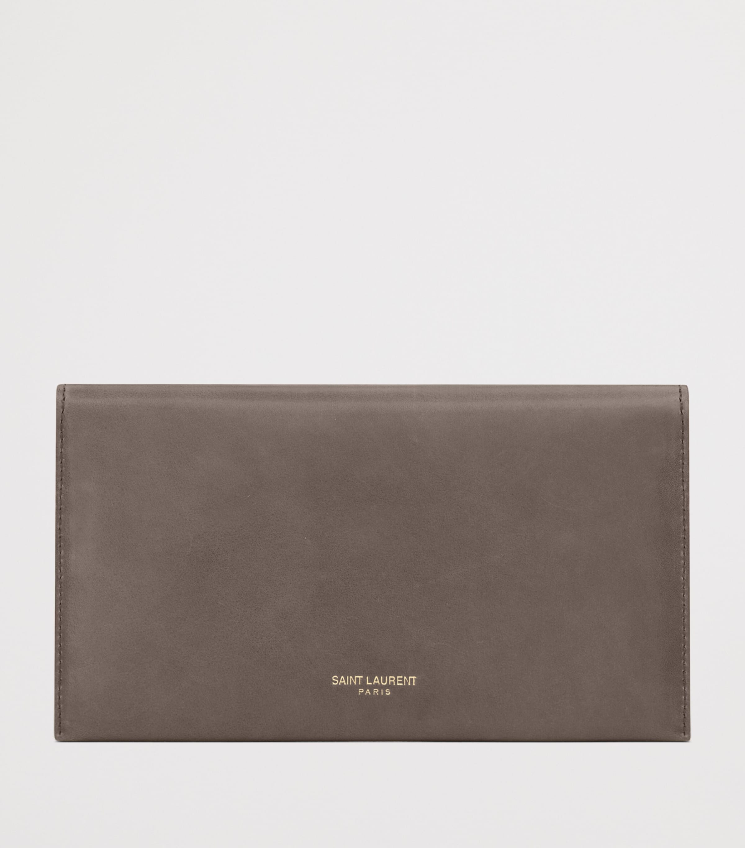 Saint Laurent Grey Large Letter Wallet