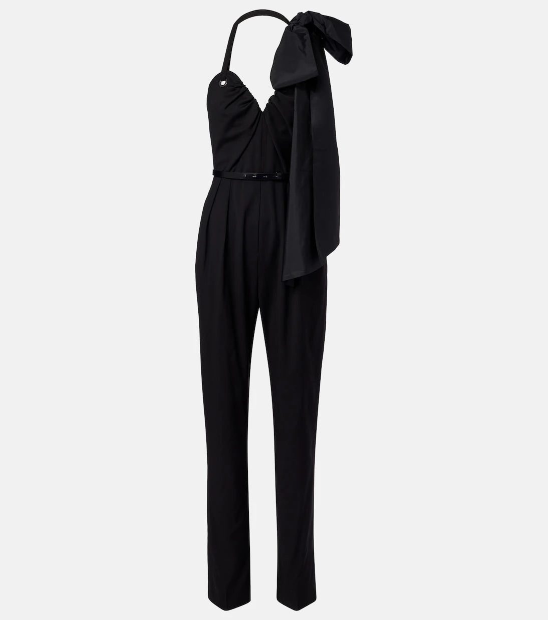 Max Mara - Asymmetric virgin wool jumpsuit