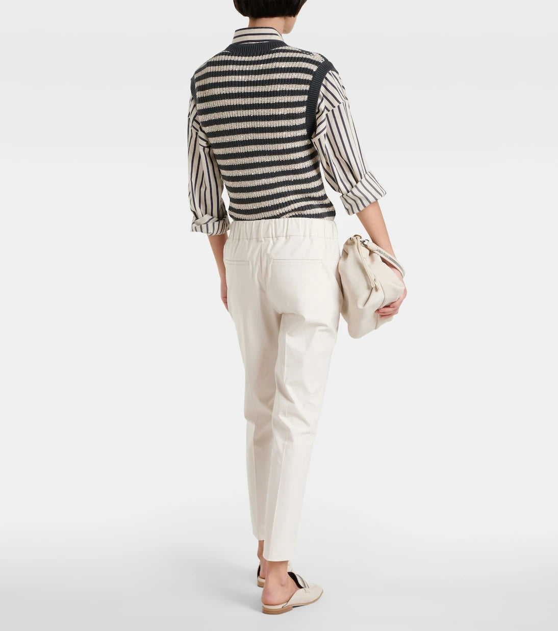Brunello Cucinelli - Pull Up low-rise slim pants